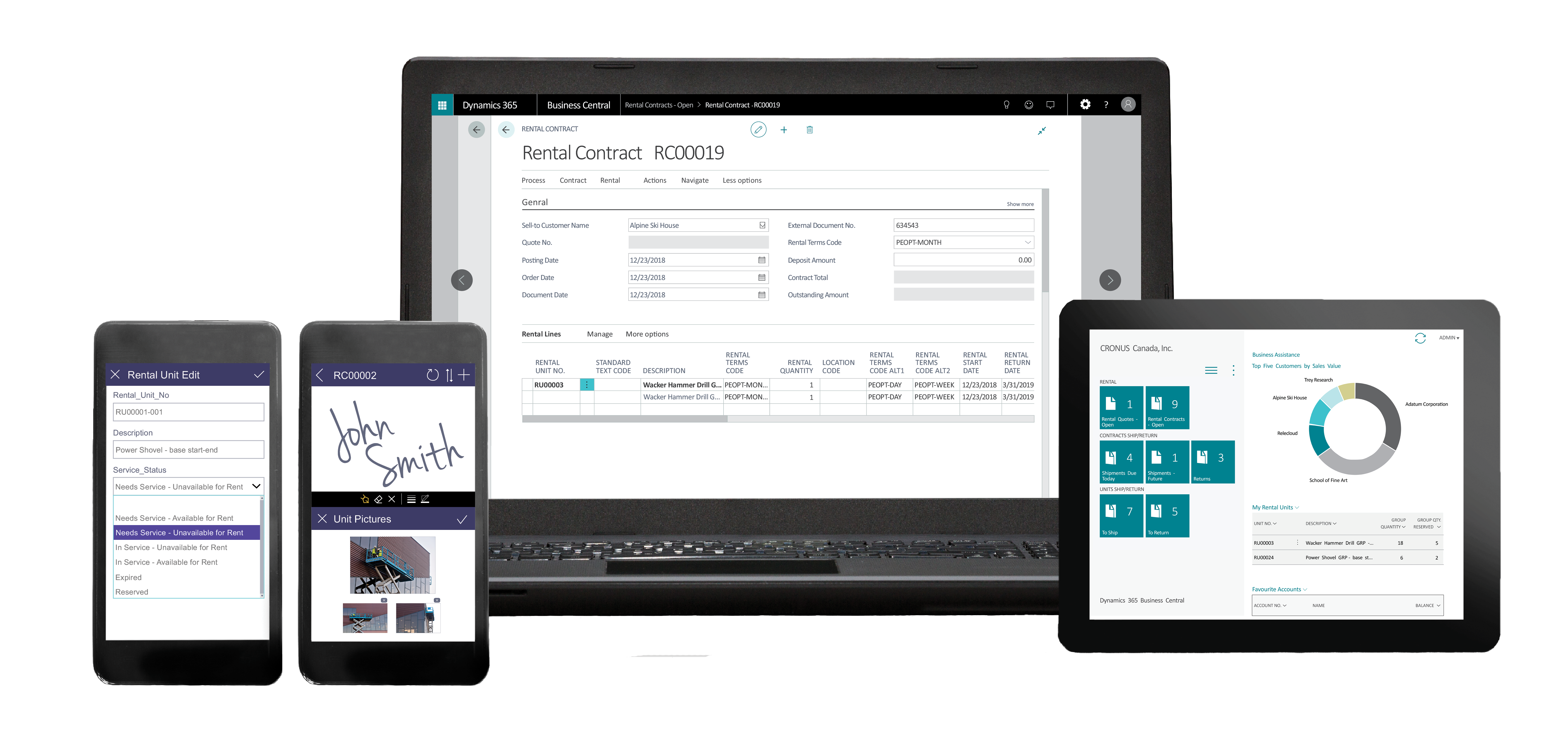 screenshot of RUX Rentals